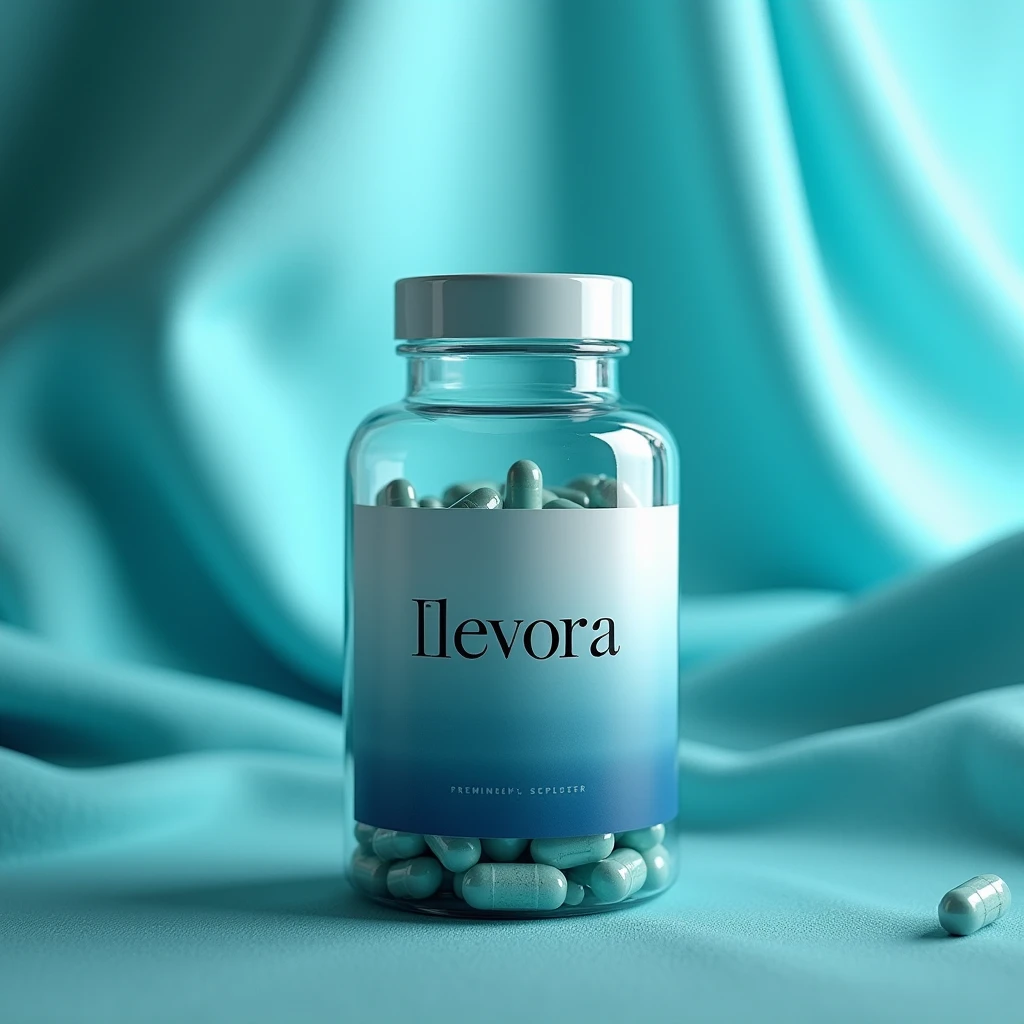 Ilevora dietary supplement bottle - a refined daily complex for balance and vitality